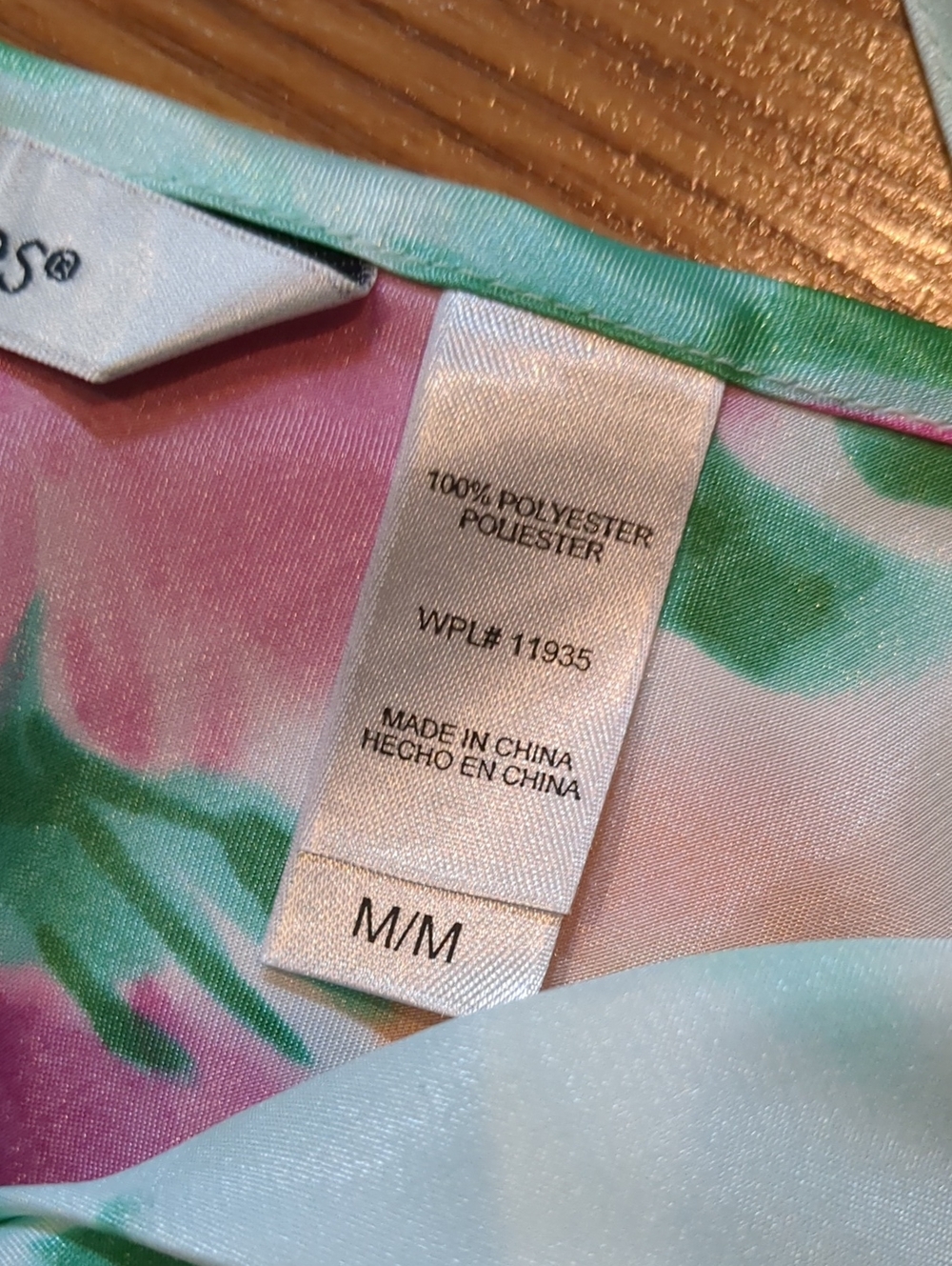 NWT Vintage Delicates Pastel Floral Asymmetric Ruffle Slip Dress - Picture 7 of 7